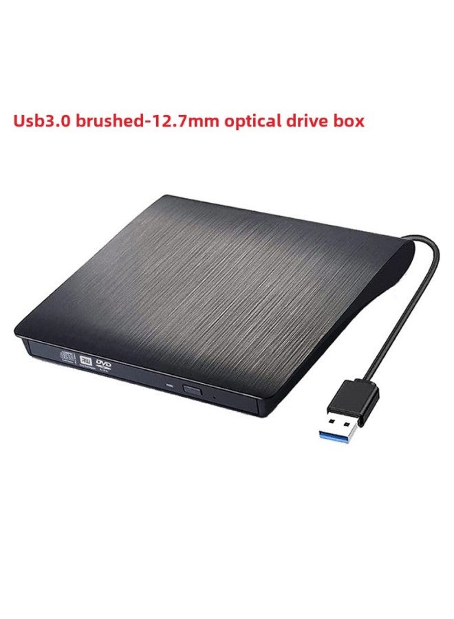Dual Interface Type-c USB External Optical Drive Box Notebook Desktop Computer External Mobile Brushed Optical Drive Box-color:usb3.0 Brushed-12.7mm Optical Drive Box  - Image 1