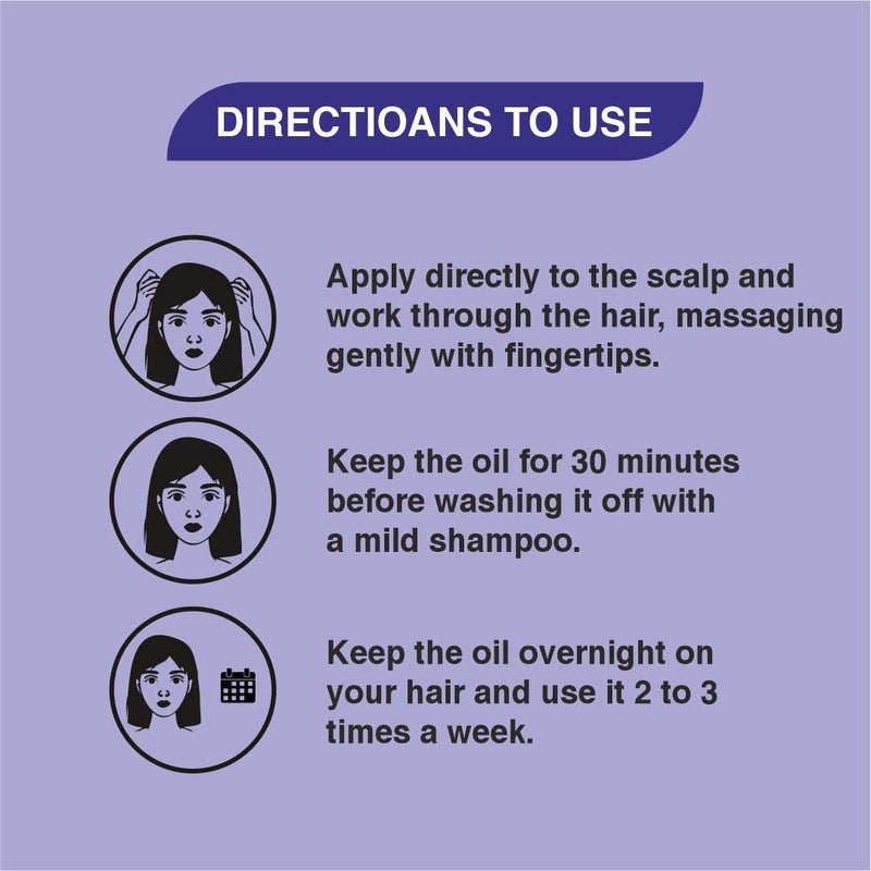 Khadi veda Herbal Bhringraj Hair Oil 200 ml For Undernourished Dull hair Increases blood circulation Reduces hair roughness - Image 5