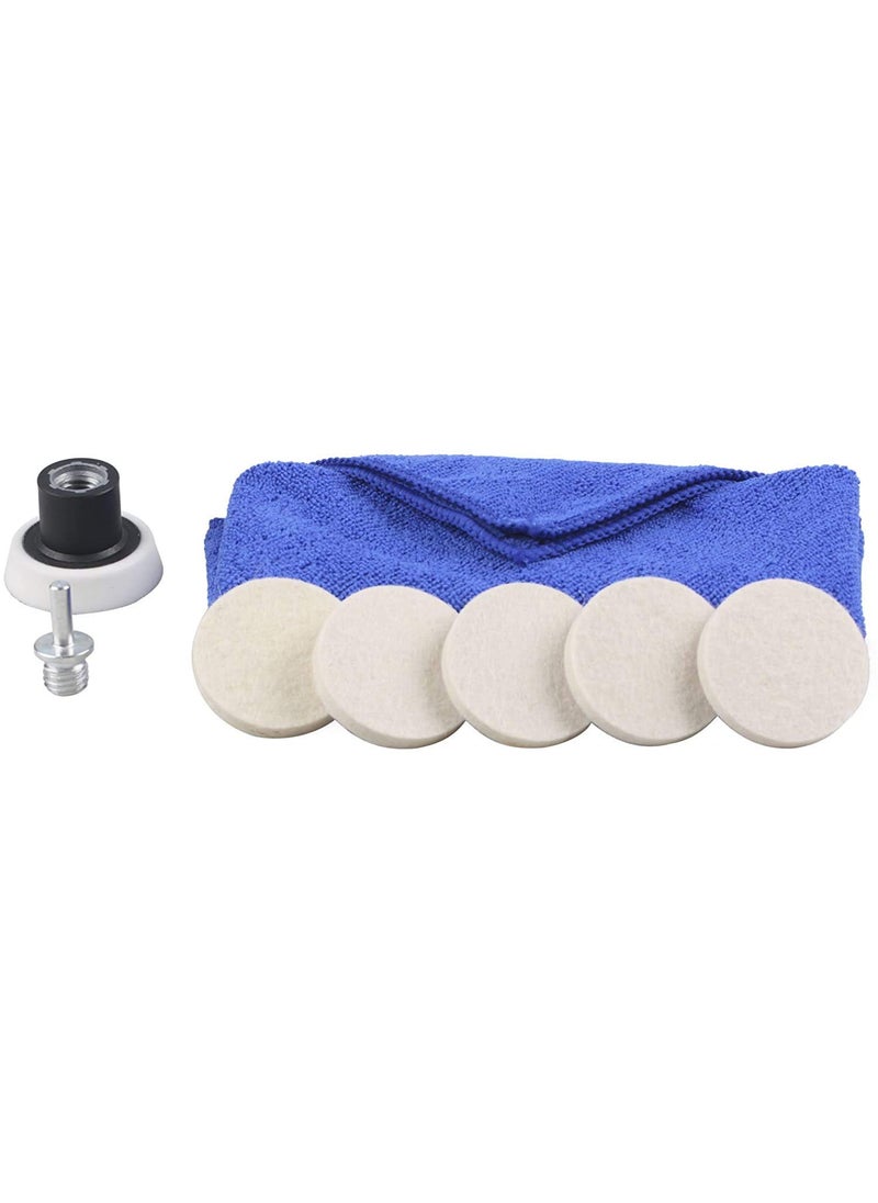DIY Crafts DIY Crafts Polishing 9 Pcs Windscreen Polishing Kit 3 Felt Polishing Pad Wheel Car Glass Scratch Repair Drill Adapter Tools Glass Metal Pack Of 2 Kit Multi Untility Kit  - Image 4