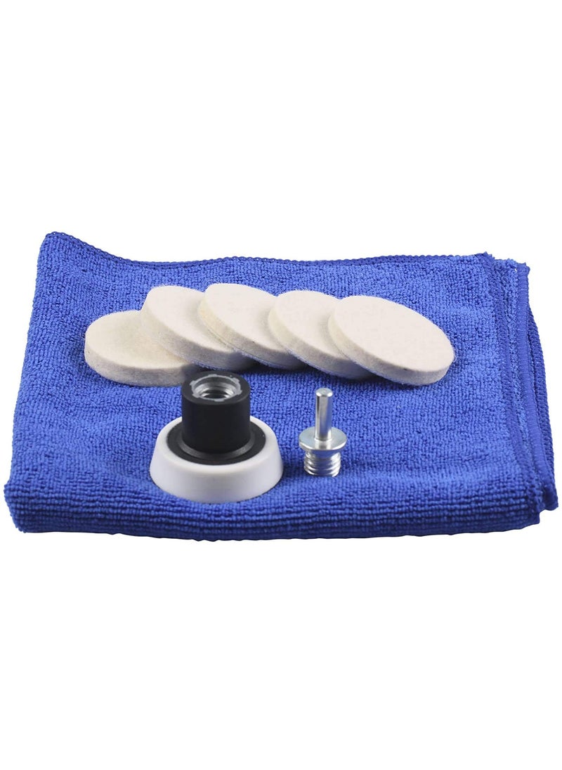 DIY Crafts DIY Crafts Polishing 9 Pcs Windscreen Polishing Kit 3 Felt Polishing Pad Wheel Car Glass Scratch Repair Drill Adapter Tools Glass Metal Pack Of 2 Kit Multi Untility Kit  - Image 2