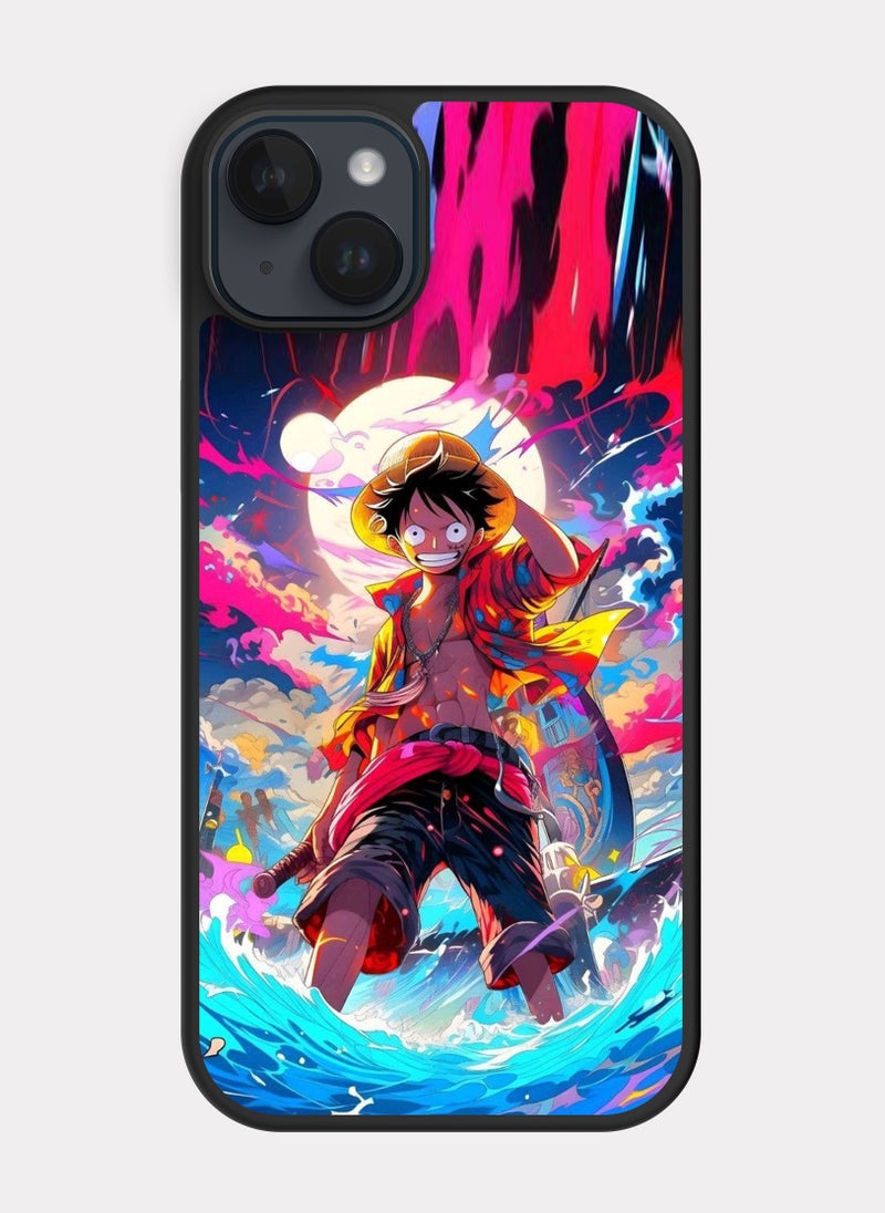 PXLAAT iPhone 14 Plus case cover One Piece Luffy - Image 1