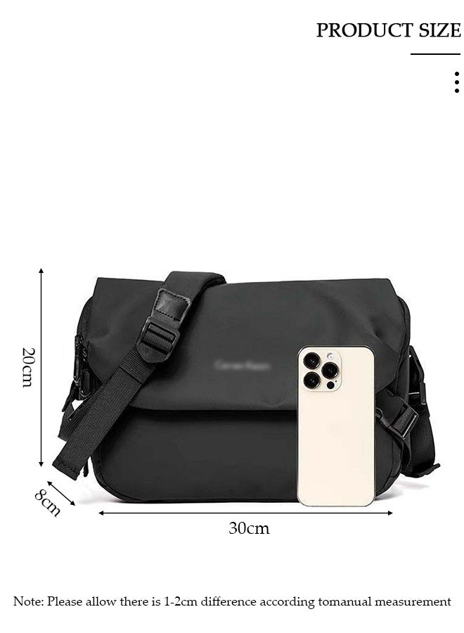 DUNISO Crossbody Bag for Men and Women, Large Capacity Sling Bag with Adjustable Strap, Nylon Water Resistant Messenger Bag,  Anti Theft Bags with 2 Zippers, Lightweight Shoulder Waist Pouch Bag for Sport Travel Work School - Image 4
