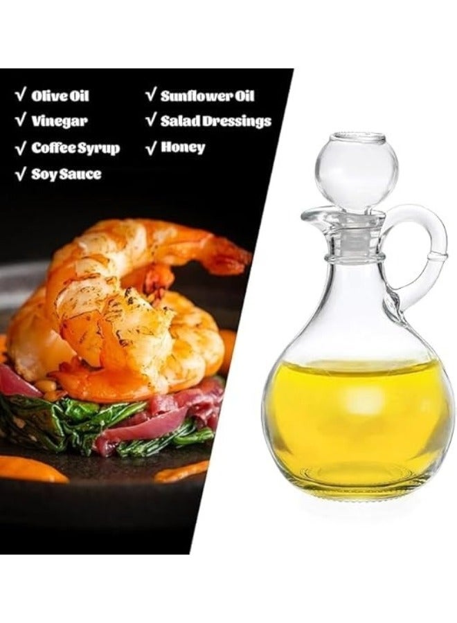 Transparent decorative glass oil dispenser