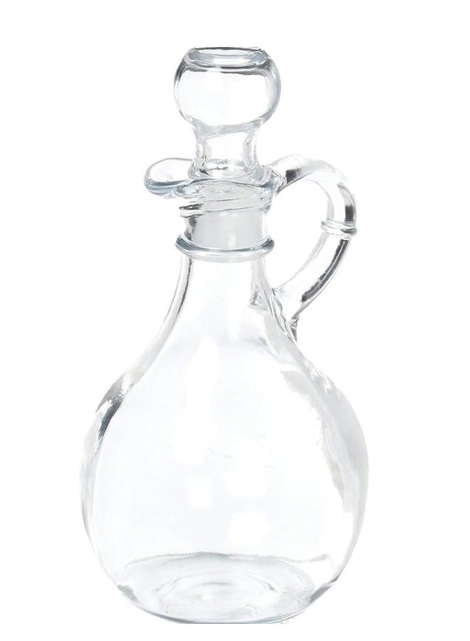 Transparent decorative glass oil dispenser