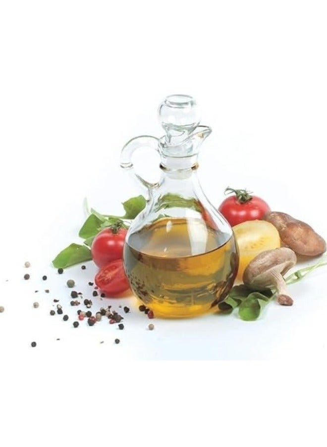 Transparent decorative glass oil dispenser