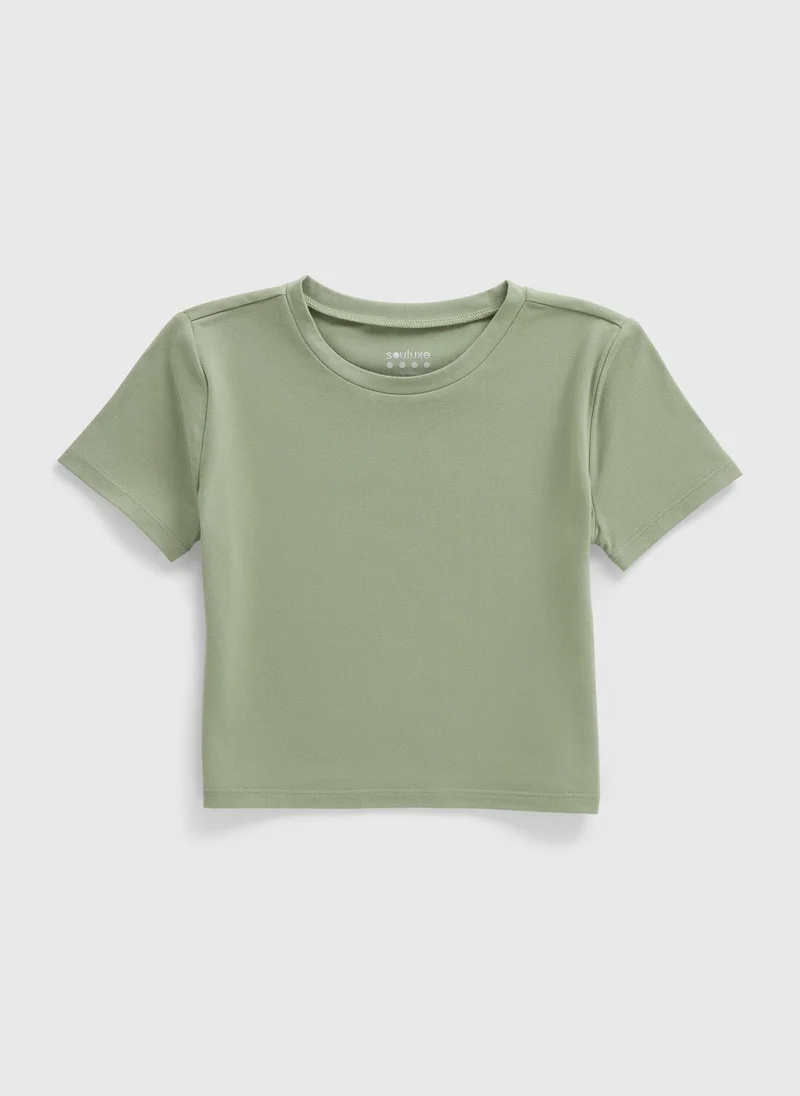 Matalan Girls Sage Sculpt T-Shirt