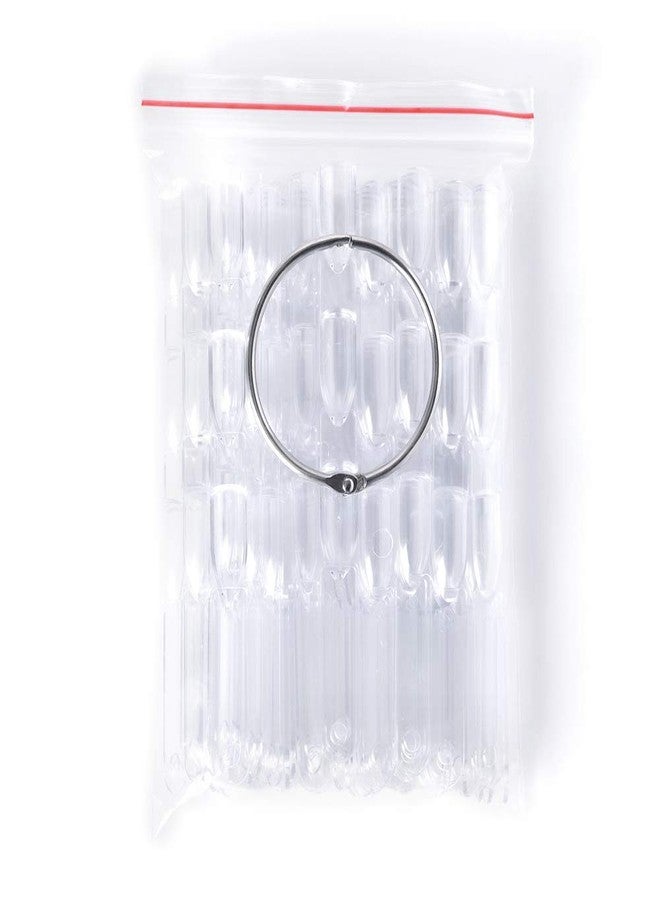 Rolabling False Nail Art Tips Display Polish UV Gel Stickers Decoration Practice Tool Nail Art Tips (Clear) - Image 4