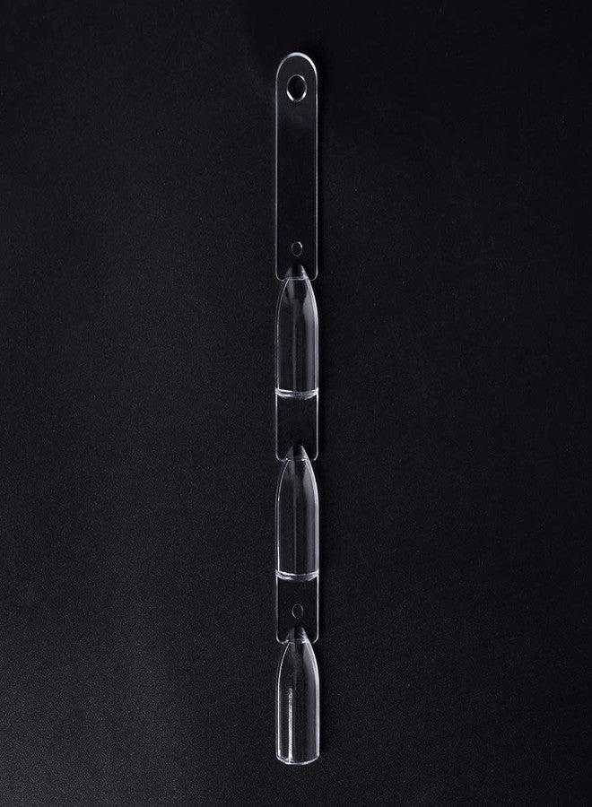 Rolabling False Nail Art Tips Display Polish UV Gel Stickers Decoration Practice Tool Nail Art Tips (Clear) - Image 3