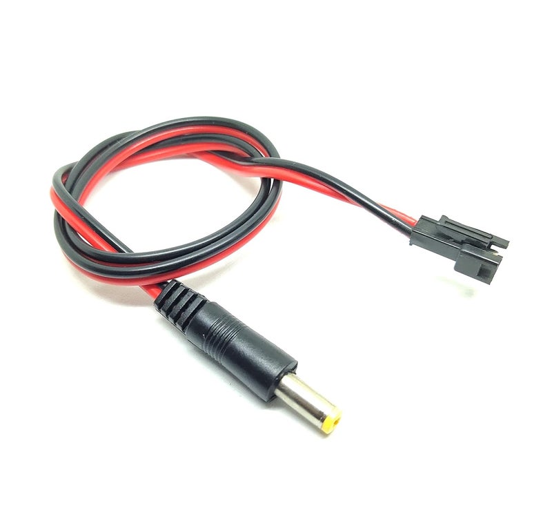 INVENTO 10Pcs 500mm 05 mtr 2 pin 2 Wire Male JST Connector Cable to DC Male Jack Plug 55 x 21mm For CCTV Camera LED Strips DC Connections DIY Projects - Image 3