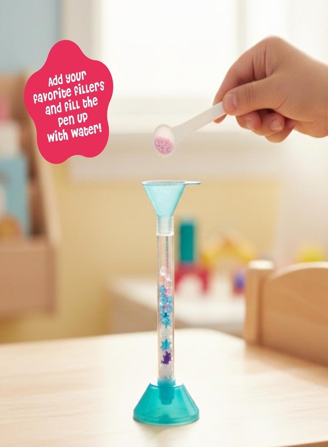 DINO MINI My Sparkly Pens - DIY Pen Creation Set with 7 Custom Decorations and 4 Toppers - Creative Art and Craft Kits for Kids - DIY Crafts for Kids - Back to School Gifts for Tweens - Image 4