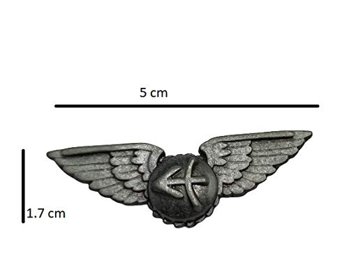 Asiatic Asiatic Antique Silver Metal Badges Brooches with Eagle Wings for Jacket/Fancy Rivets/Fancy Studs/Fancy Buttons/Decorative Studs/Shoes/ Bag/ Belts/ Garments/ Brooches Biker Pins/ Hat Pins Buckles Also Used for Making DIY Items (Pack of 50 ) - Image 4