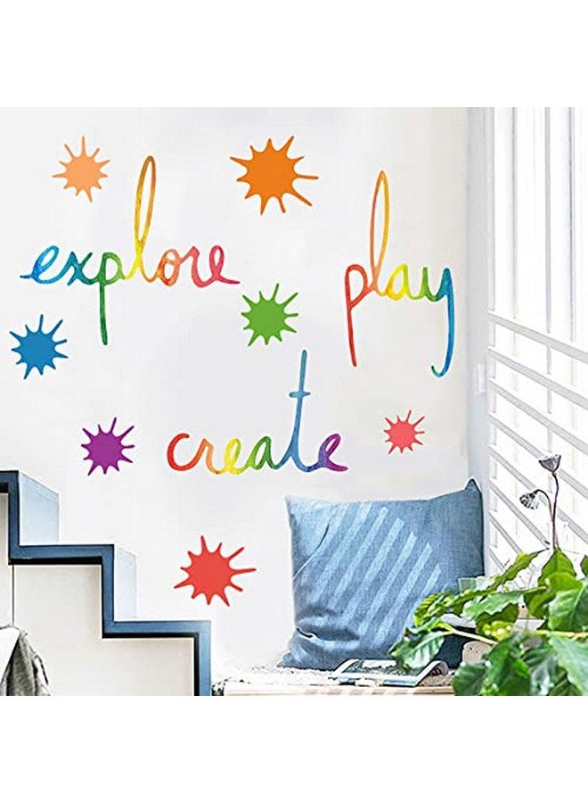 SUPANT Inspirational Wall Decor Quotes for Boy Girl Room Decor for Teen Girl Living Room Bedroom Classroom Playroom Nursery Girls Boys Room Wall Decals Decorations (Play, Create, Explore) - Image 2