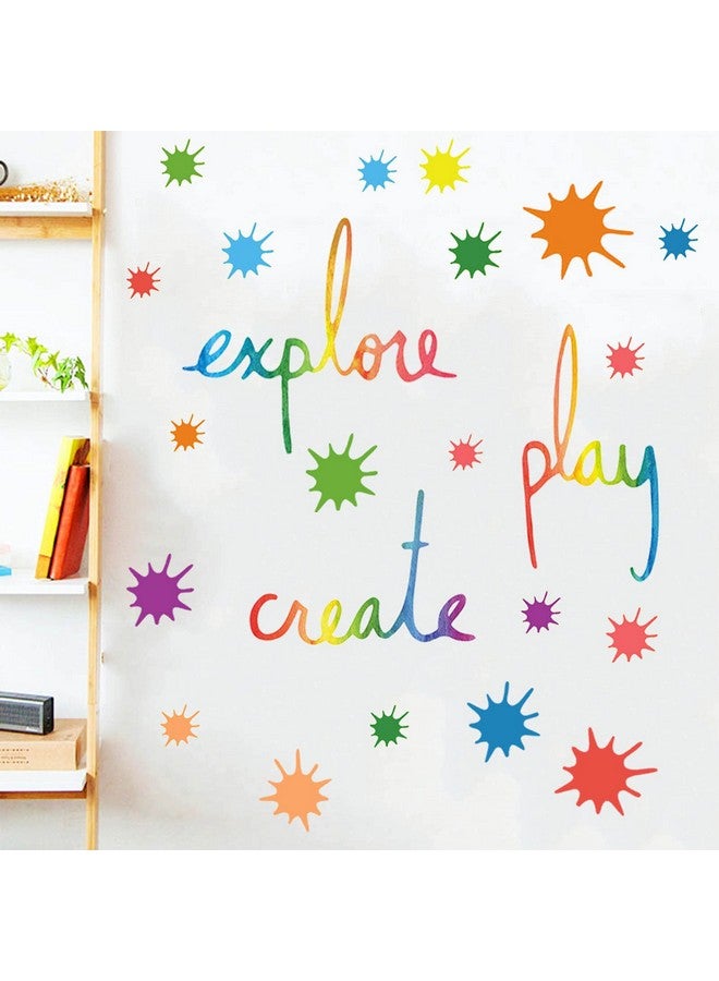 SUPANT Inspirational Wall Decor Quotes for Boy Girl Room Decor for Teen Girl Living Room Bedroom Classroom Playroom Nursery Girls Boys Room Wall Decals Decorations (Play, Create, Explore) - Image 4