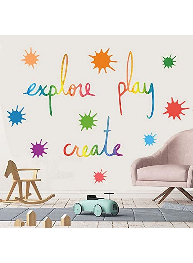 SUPANT Inspirational Wall Decor Quotes for Boy Girl Room Decor for Teen Girl Living Room Bedroom Classroom Playroom Nursery Girls Boys Room Wall Decals Decorations (Play, Create, Explore) - Image 3