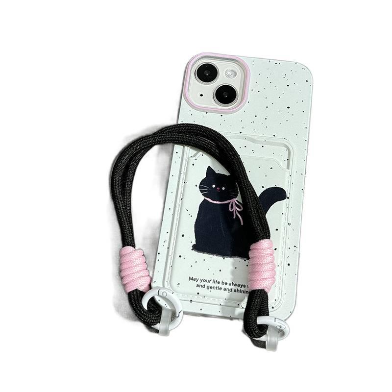 Protective Case | Lanyard | Shockproof Cover for iPhone 15 / 15 Plus / 15 Pro / 15 Pro Max | Card Holder | Drop Protection - Image 1