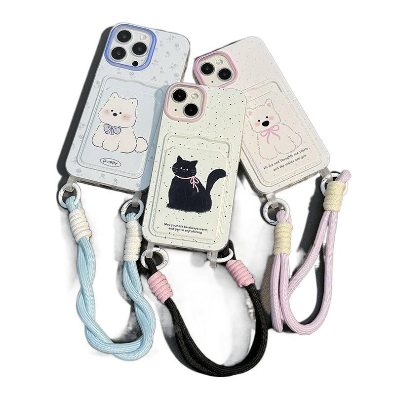 Protective Case | Lanyard | Shockproof Cover for iPhone 15 / 15 Plus / 15 Pro / 15 Pro Max | Card Holder | Drop Protection - Image 2