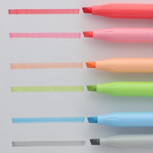 PILOT مجموعة أقلام ماركر بايلوت فريكسون لايت، 6 ألوان طبيعية (SFL-60SL-6CN) - أقلام تعليم - قابلة للمسح، طرف عريض، مناسبة لليد اليمنى واليسرى، 6 ألوان: برتقالي فاتح، وردي مرجاني، أحمر، أزرق سماوي، أخضر فاتح، رمادي - Image 3