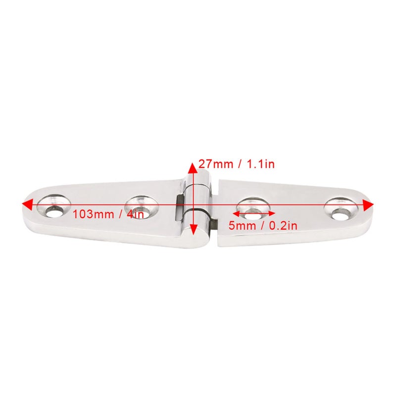 Flush Boat Hatch Hinge 316 Stainless Steel Replacement For Marine Cabin Doors And Lids - Image 5
