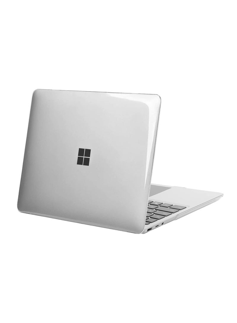 Case Only Compatible with Microsoft Surface Laptop Go 3/2/1 12.4 Inch 2023 2022 2020 Release (Models: 2013 1943) Protective Plastic Hard Shell Case Cover (Clear) - Image 1