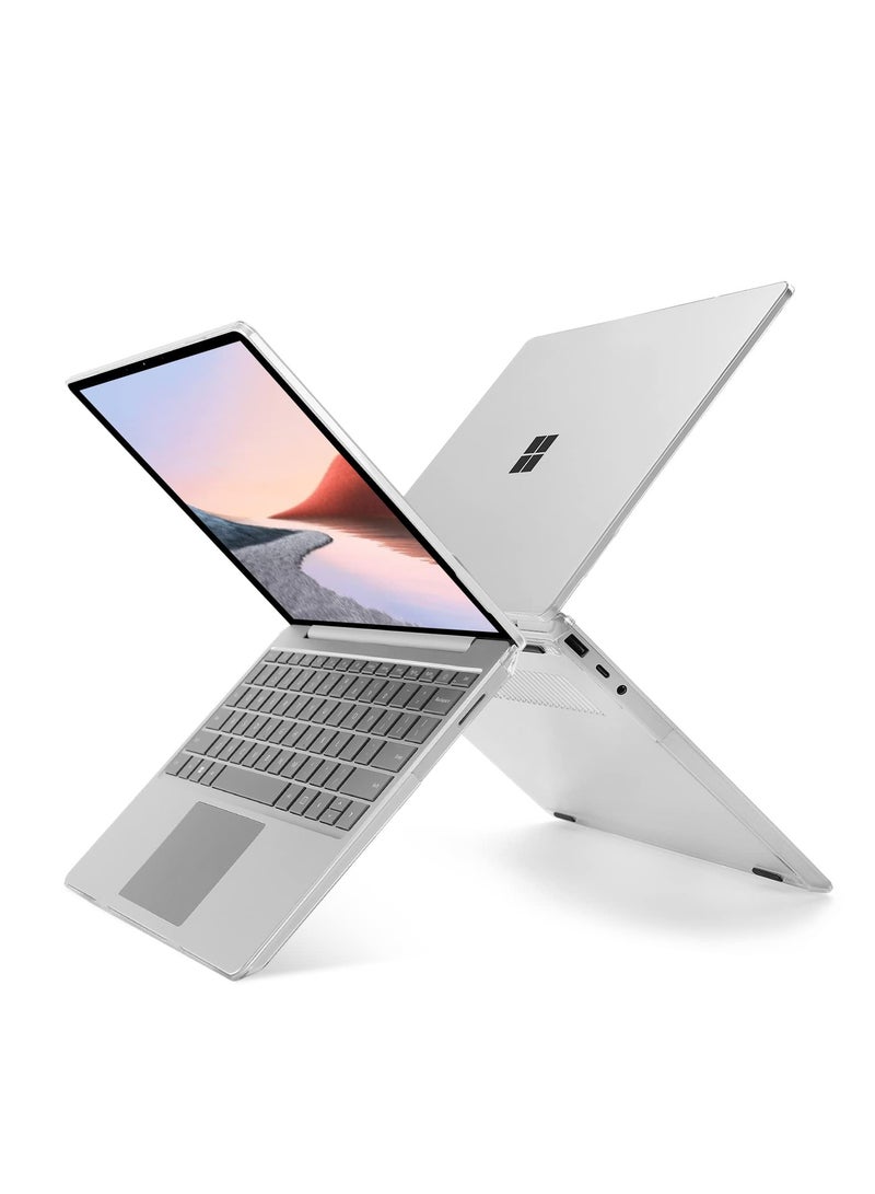 Case Only Compatible with Microsoft Surface Laptop Go 3/2/1 12.4 Inch 2023 2022 2020 Release (Models: 2013 1943) Protective Plastic Hard Shell Case Cover (Clear) - Image 3
