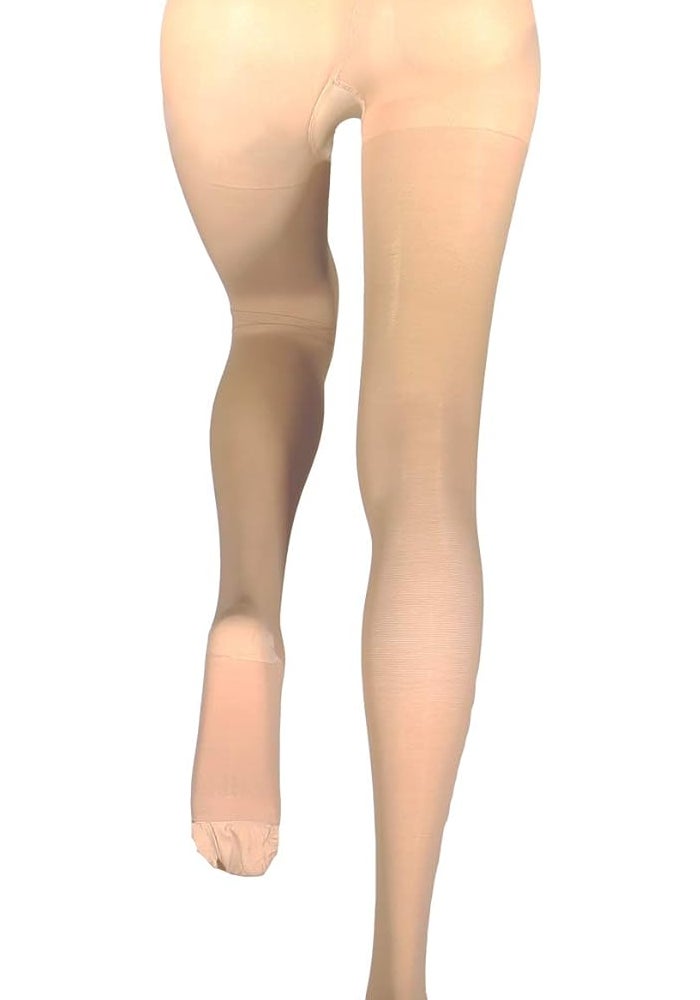Truform جوارب ضغط Truform 20-30 مم زئبقي للنساء - جوارب دعم باللون البيج، X-Tall - Image 4
