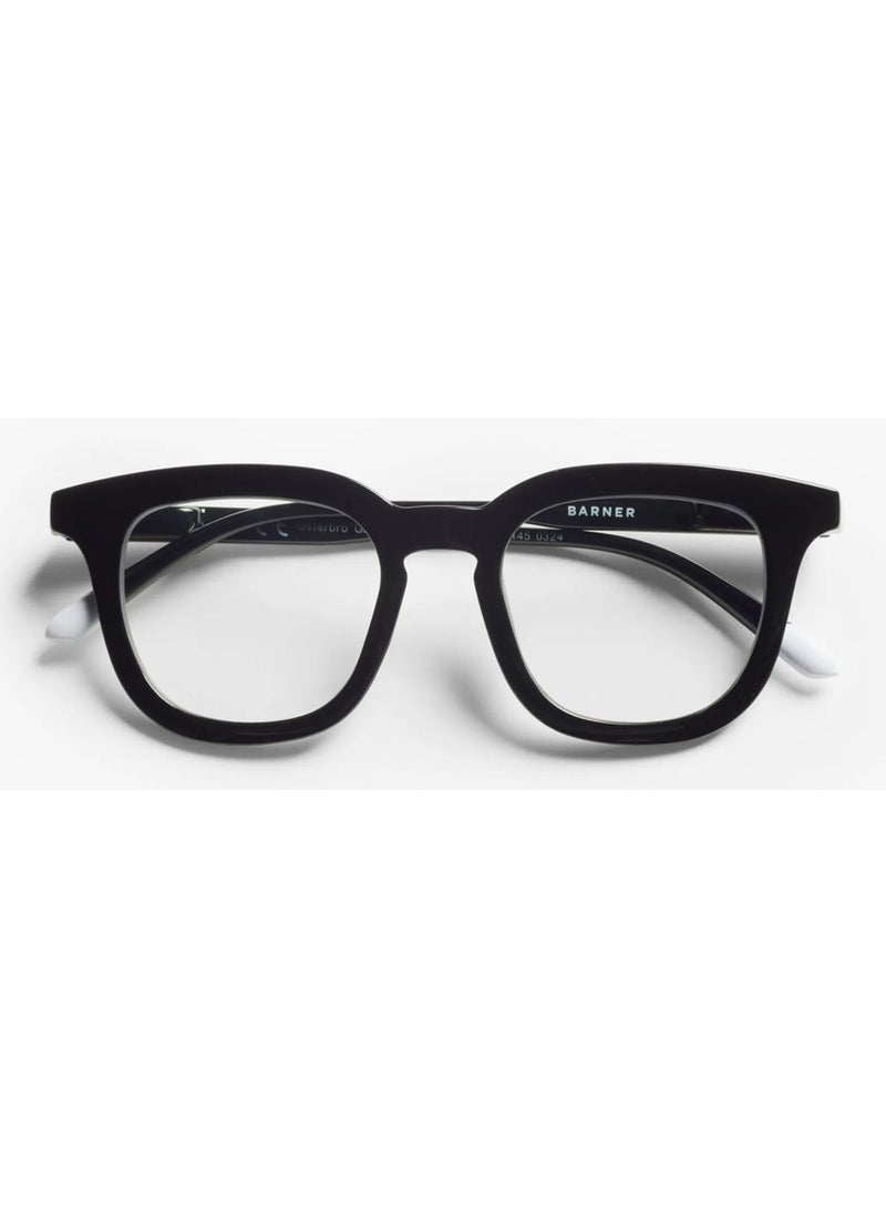 BARNER Osterbro Glossy Black Noir - Rectangular Glasses - Image 1
