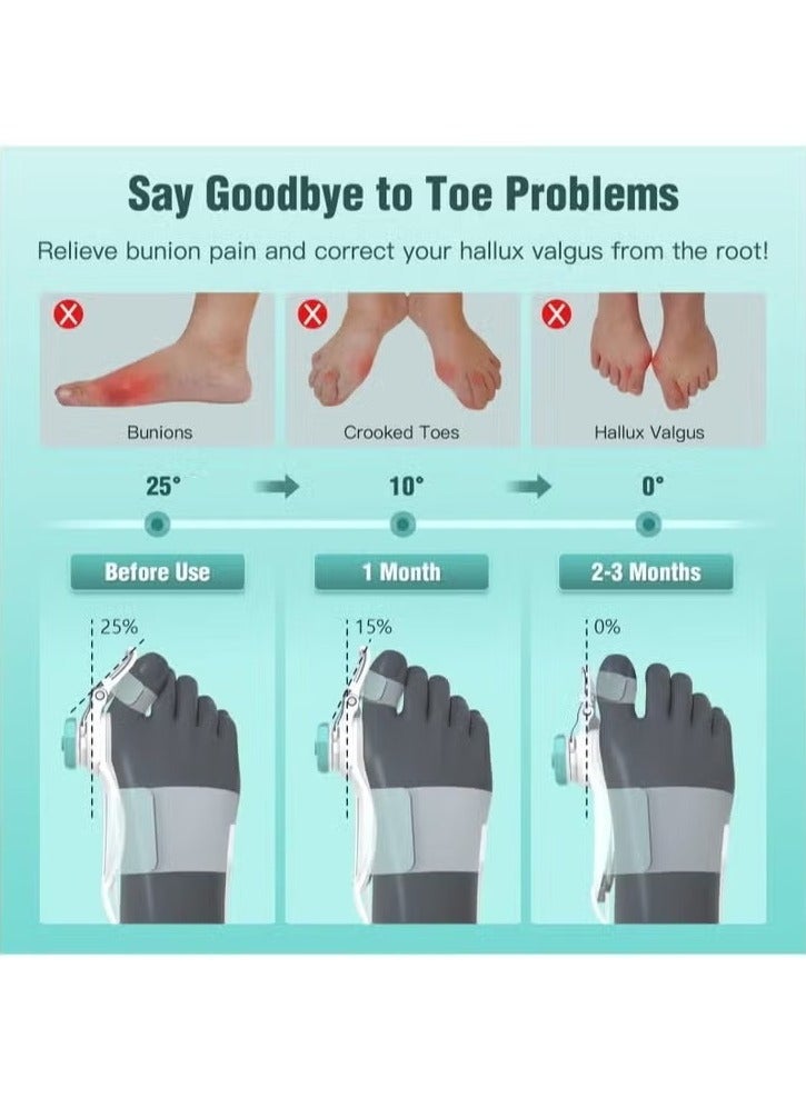 Techlove Bunion Corrector, Adjustable Knob Bunion Splint For Bunion Relief, Suitable For Left And Right Foot Toe Correction - Image 5