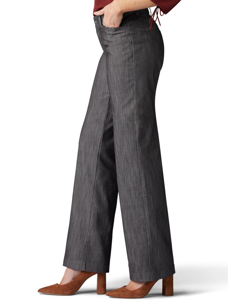 Lee Women's Ultra Lux Comfort with Flex Motion Trouser Pant Carbon Rinse 12 Medium - Image 2