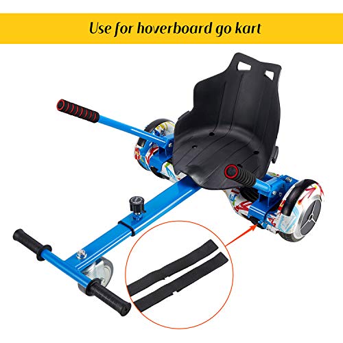 Sumind 8 Pieces Adjustable Hoverboard Replacement Straps - Hook and Loop Fastening - Kart Accessories - Self Balance Scooter (19.8 Inches) - Image 4