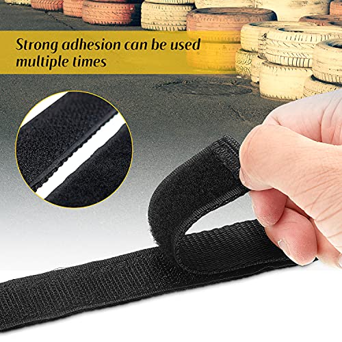 Sumind 8 Pieces Adjustable Hoverboard Replacement Straps - Hook and Loop Fastening - Kart Accessories - Self Balance Scooter (19.8 Inches) - Image 5