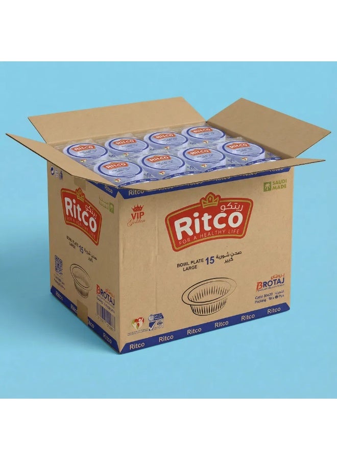 Ritco Carton Of Large Soup Bowls, Size 15 (1000 Bowls/Carton) - Image 5