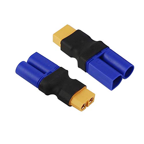 FLY RC 4pcs Female XT60 to Male EC5 Adapter Female XT60 to Male EC5 Connector Adapter No Wires RC LiPo Battery Connectors - Image 5