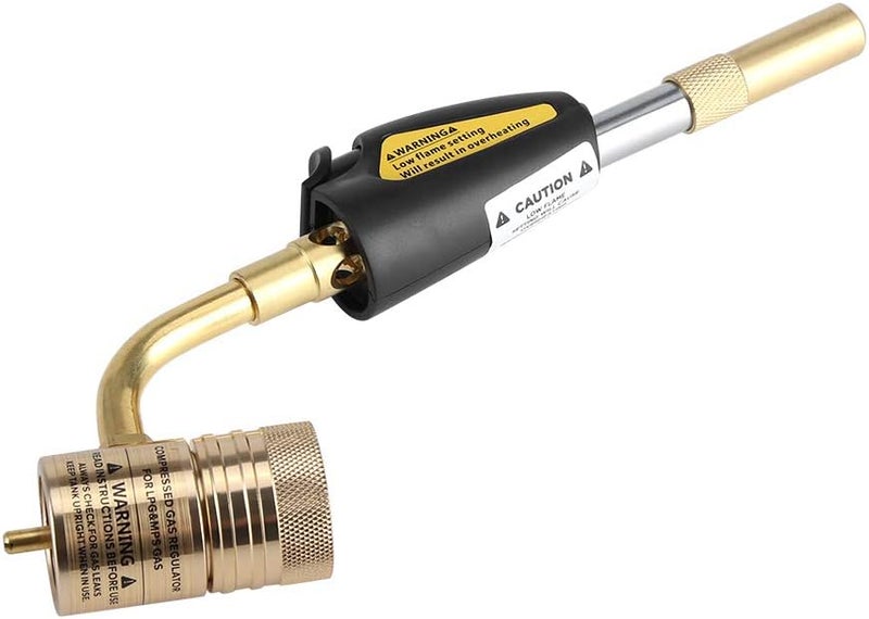 klarako Trigger Start Torch, Gas Self Ignition Turbo Torch Brazing Soldering Propane Welding Plumbing Gun Tool with Ignition Switch and Flame Control Switch - Image 1