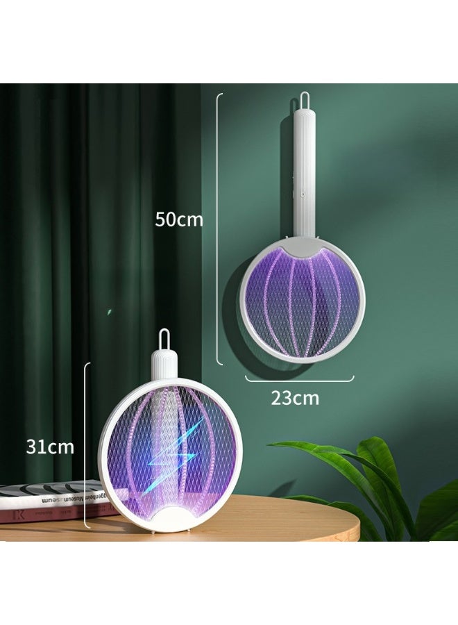 Nariele New Rechargeable Purple Light Folding Electric Mosquito Swatter
