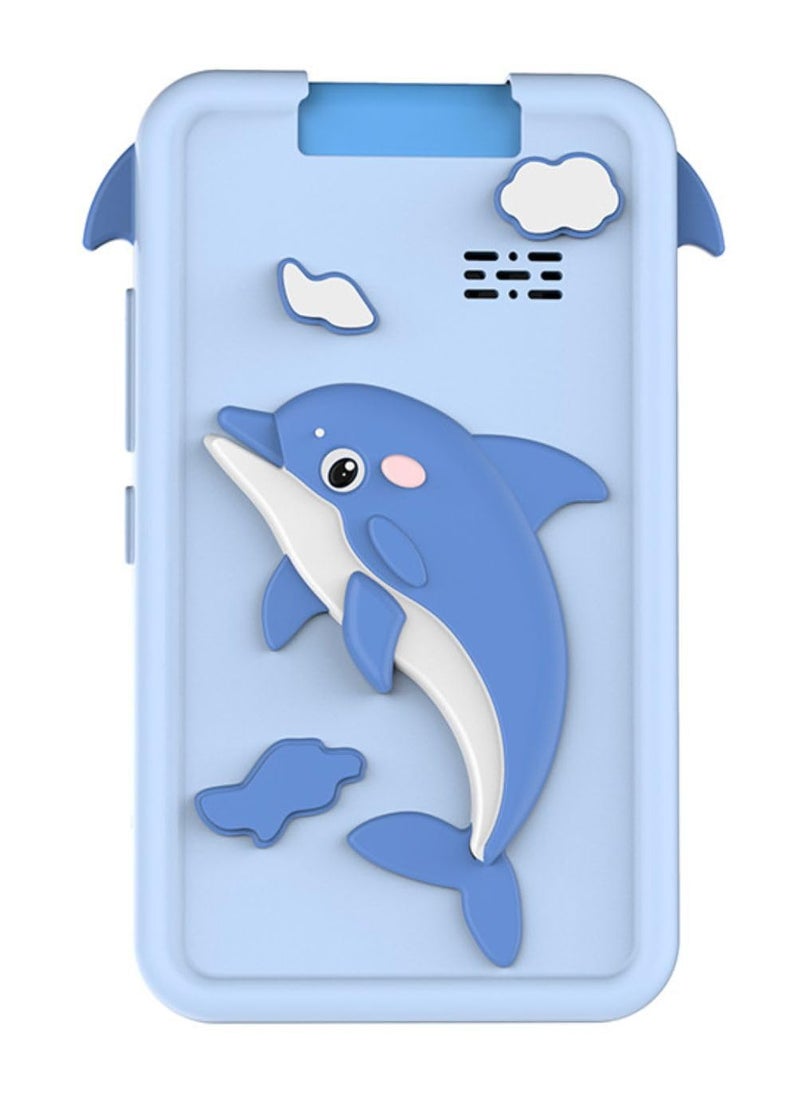 P SQUARE Kids Smart Phone Camera for Girls & Boys ,Touchscreen PVC Back Sticker Upgraded Flip 180 Degree Rotating Camera Kids Children Toys Smart Mobile Cell Phone Smartphone (Blue) - Image 5