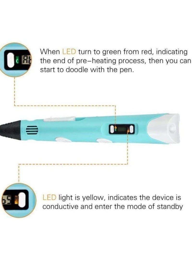 Generic 3D Pen Set for Kids Children Adults Gift, Creative Toys 3D Printer Pen with PLA Filament  - Image 3