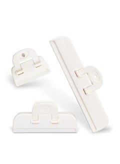 KASTWAVE Food Bag Clips, 3 PCS Bag Clips for Food Storage (3 Sizes), Reusable Food Storage Clips Sealing Clips for Sealing Food, Snacks, Coffee, Chip Bag Clips Packet Clips for Kitchen, Home, Office  - Image 1