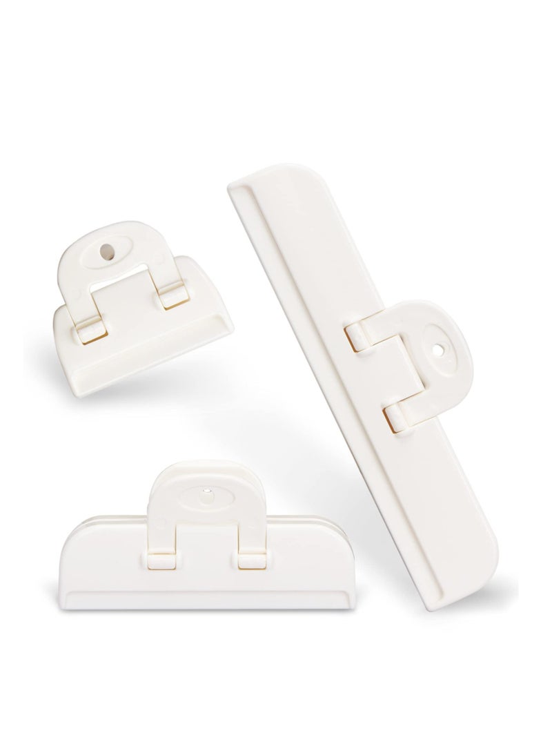 KASTWAVE Food Bag Clips, 3 PCS Bag Clips for Food Storage (3 Sizes), Reusable Food Storage Clips Sealing Clips for Sealing Food, Snacks, Coffee, Chip Bag Clips Packet Clips for Kitchen, Home, Office  - Image 1