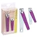 FOREVER 21 2pc Purple Glitter Nail Clipper Set Large Small Precision Nail Clippers Value Pack Essential Manicure Pedicure Tools Nail Care Accessories for Women Sharp Clean - Image 2