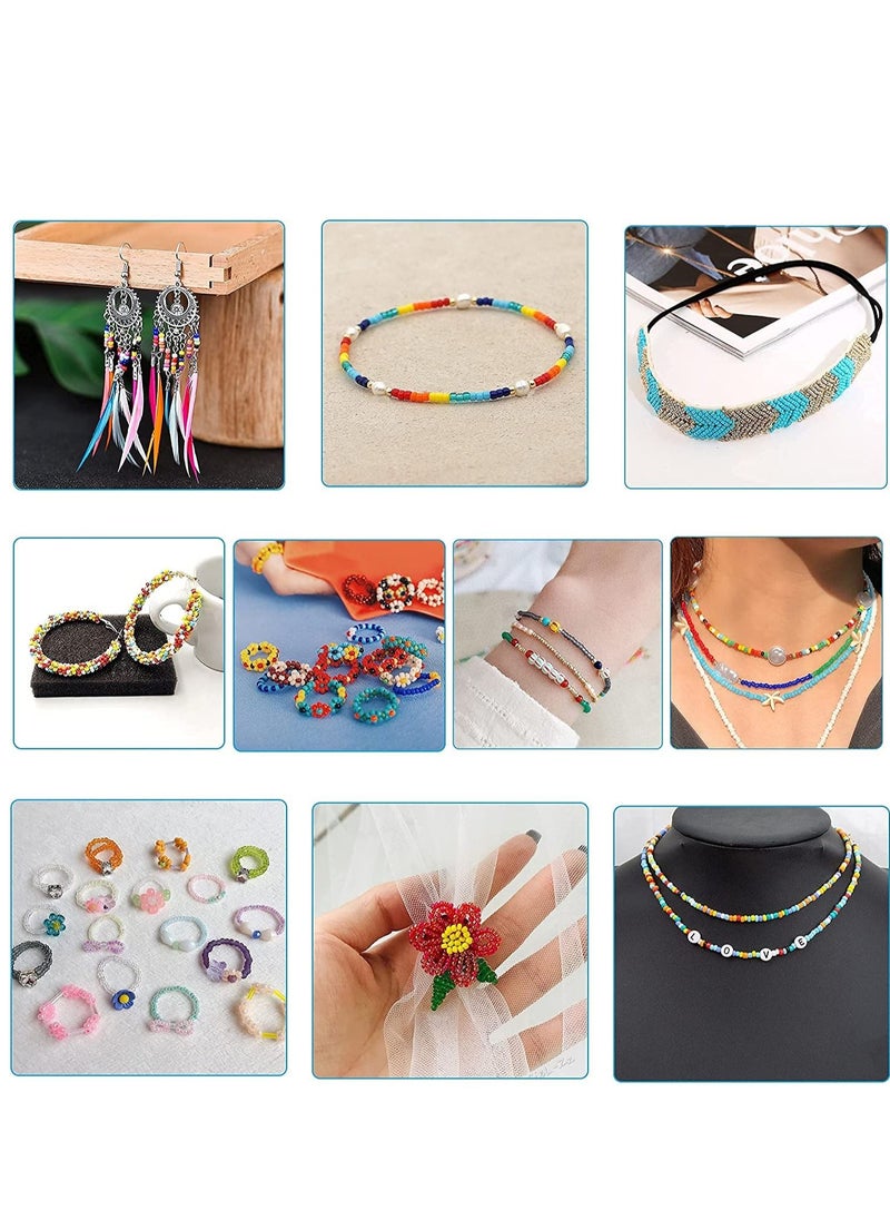 Mountain Gems - Frame Bead Loom Kit for Beaded Bracelets Earrings Belts Making Includes Seed Beads - Image 1