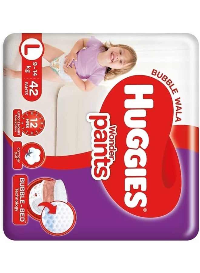 Huggies Wonder Pants Large Size Diapers - L (42 Pieces) - Image 2