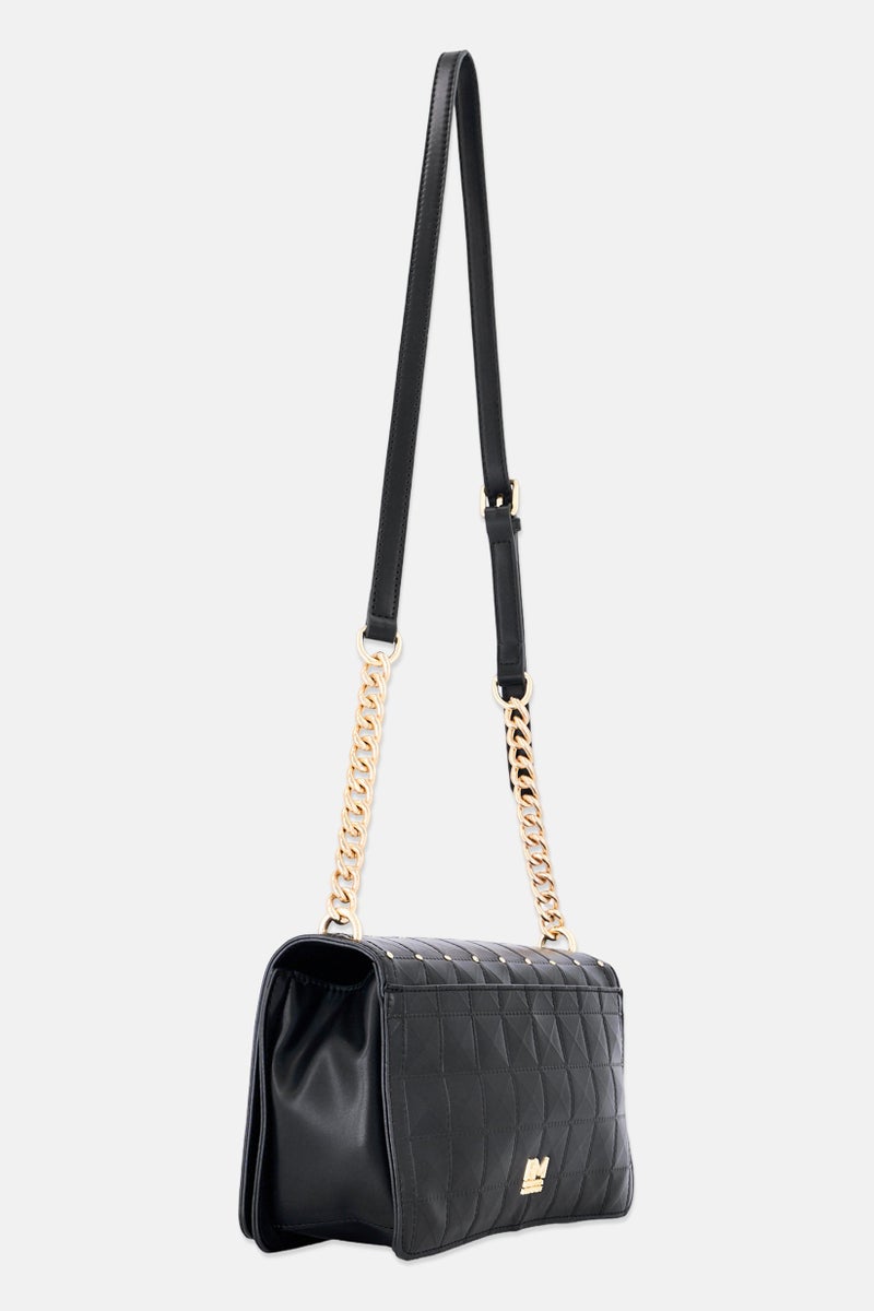 Rebecca Minkoff Women Brand Logo Cross Body Bag, Black - Image 4