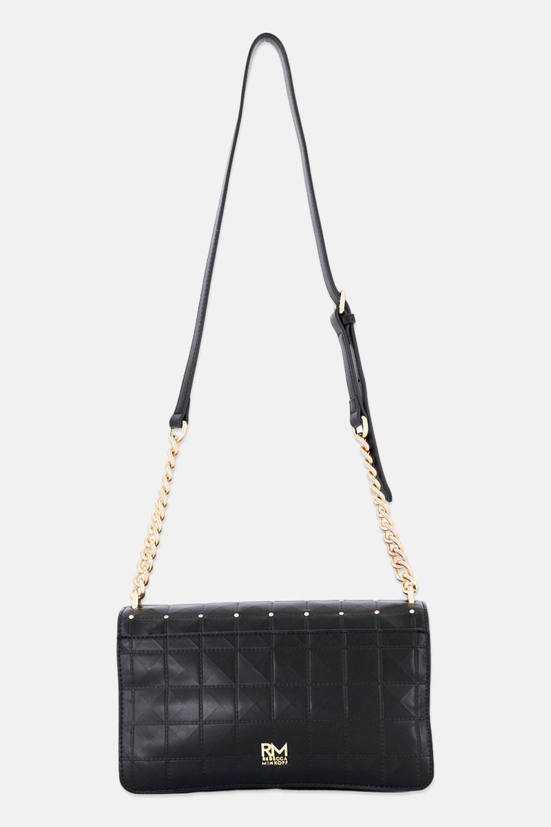 Rebecca Minkoff Women Brand Logo Cross Body Bag, Black - Image 3