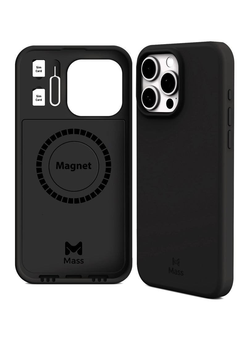 Mass Mas iPhone 12 Pro Max Infinite MagSafe 6 in 1 Case Black - Image 1