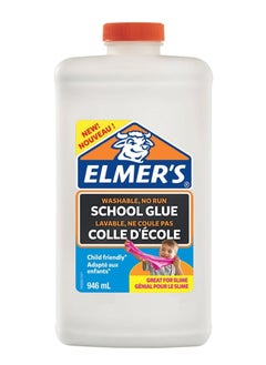 ELMER'S Washable White School Glue For Making Slime And Craft Projects 946ml Content  - Image 1