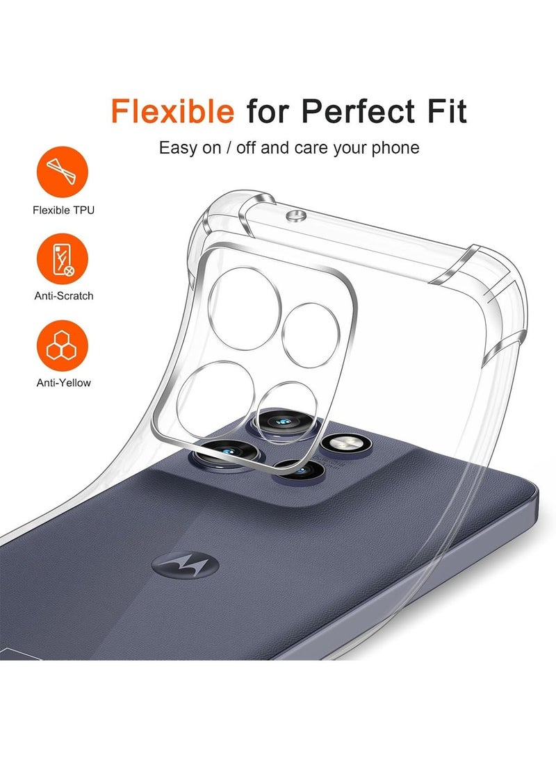 Techie Motorola Edge 50 TPU Bumper Corner Case with Camera Lens Protection Transparent Protective Back Cover - Image 5