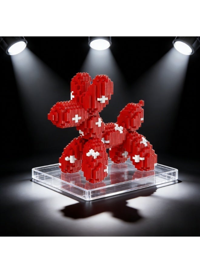 مكعبات بناء على شكل كلب بالوني ملون - أحجية تعليمية غير سامة - مكعبات بناء على شكل كلب بالوني لطيف - - Image 3