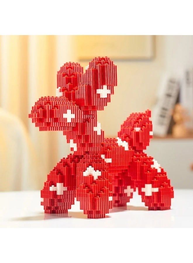 مكعبات بناء على شكل كلب بالوني ملون - أحجية تعليمية غير سامة - مكعبات بناء على شكل كلب بالوني لطيف - - Image 5