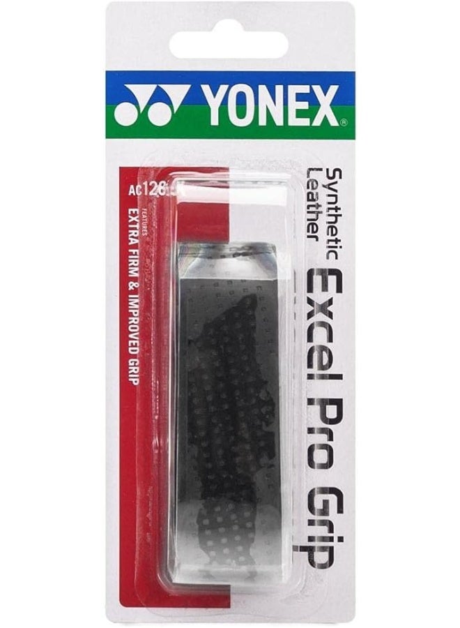 Yonex AC128EX Synthetic Leather Excel Pro Grip - Black - Image 1