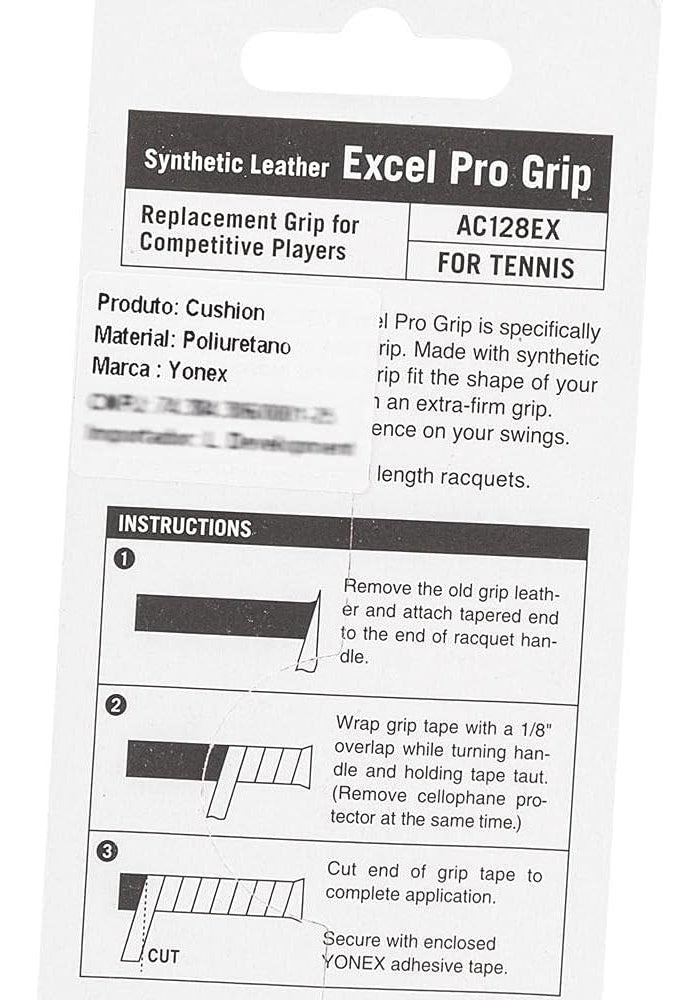 Yonex AC128EX Synthetic Leather Excel Pro Grip - Black - Image 4